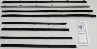 1964-65 Buick Special 4 Door Sedan Authentic Window Felts Whiskers Kit (8pcs)