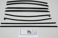 1968 Skylark 2 Door Hardtop Authentic Window Felts Whiskers Kit With Buick Special Molding (8pcs)