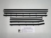 1966-67 Skylark Convertible Replacement Window Felts Whiskers Kit (8pcs)