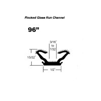 Metro Flocked Window Channel For Ford Fairlane, Falcon , Ranchero 1966-1967; WC 21-96