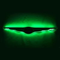 LEDs for Chrysler Illuminated Wing - Dual Intensity - Clear Center Emblem - Green Oracle