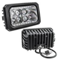 4x6 40W Replacement LED Headlight - Black Oracle