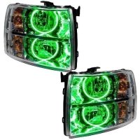 For 2007-2013 Chevrolet Silverado SMD Headlights - Round Style Oracle