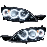 For 2004-2009 Mazda 3 SMD Headlights - Hatchback - Halogen Style Oracle