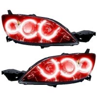 For 2004-2009 Mazda 3 SMD Headlights - Hatchback - Halogen Style Oracle