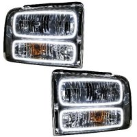 For 2005 Ford Excursion SMD Headlights - Chrome Oracle