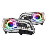 For 2011-2014 Chrysler 300C SMD Headlights - Chrome - NON HID Oracle