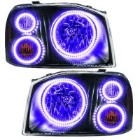 For 2001-2004 Nissan Frontier SMD Headlights - Triple Halo Oracle