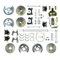 1955-1957 Chevrolet One-Fifty Series Front and Rear Brake Conversion Kit The Right Stuff FSC554DC...