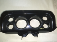 1969-1970 Ford Mustang 6-Gauge Instrument Bezel - Black Finish, OEM-Style Restoration