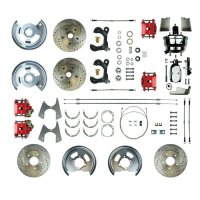 1959-1964 Chevrolet Biscayne Front and Rear Brake Conversion Kit The Right Stuff FSC594DCCZX