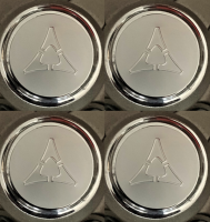 Mopar Fratzog Logo Center Cap Inserts - Set of 4 for Rallye Wheel Center Caps