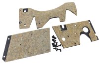 Firewall Insulation Set W/Fasteners (CS) For 1958-1959 Corvette