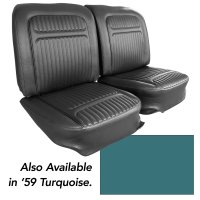 Vinyl Seat Covers- Turquoise For 1959 Corvette