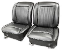 Vinyl Seat Covers- Black For 1961 Corvette