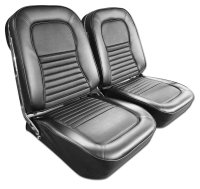 Vinyl Seat Covers- Black For 1967 Corvette