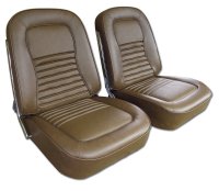 Vinyl Seat Covers- Saddle For 1967 Corvette