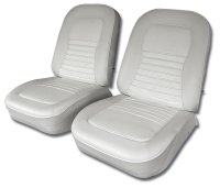 Vinyl Seat Covers- White For 1967 Corvette