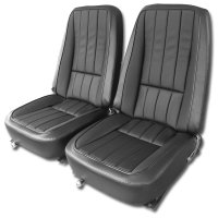 Vinyl Seat Covers- Black For 1969 Corvette