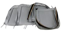 Leather Seat Covers- Silver For 1964 Corvette