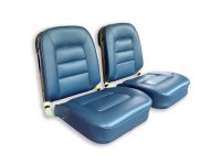 Leather Seat Covers- Bright Blue For 1965 Corvette