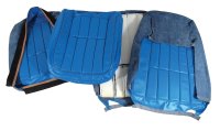 Leather Seat Covers- Bright Blue For 1968 Corvette