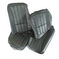 Leather Seat Covers- Gunmetal For 1968 Corvette