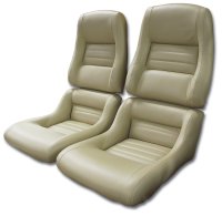 Leather Seat Covers Doeskin 100%-Leather 2" Bolster For 1979-80 Corvette