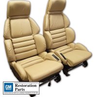 Leather Seat Covers- Beige Sport For 1992 Corvette