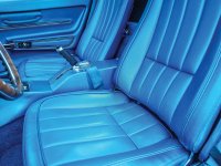 Leather-Like Vinyl Seat Covers Bright Blue For 1968 Corvette