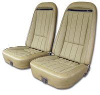 Leather-Like Vinyl Seat Covers Light Saddle For 1972 Corvette