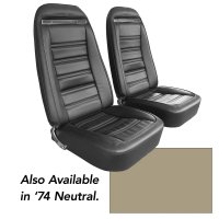 Leather-Like Vinyl Seat Covers- Neutral For 1974 Corvette