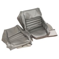 Leather-Like Vinyl Seat Covers Silver Pace 2" Bolster For 1978 Corvette