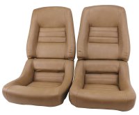 Leather-Like Vinyl Seat Covers mel 4" Bolster For 1981-1982 Corvette