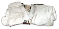 Leather-Like Vinyl Seat Covers White Standard For 1992 Corvette