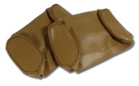 Headrest Covers- Saddle Leather For 1967 Corvette