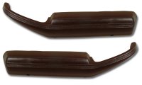 Moulded Door Panel Armrest Pair - Claret For 1980 Corvette