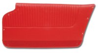 Door Panels Red Convertible W/Felt For 1963-1964 Corvette