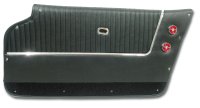 Door Panels Black Convertible W/Trim For 1963-1964 Corvette