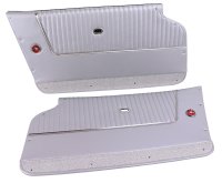 Door Panels Silver W/Silver rpet Convertible W/Trim For 1964 Corvette