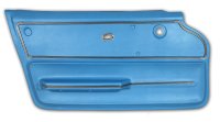 Door Panel Bright Blue Coupe W/Trim LH For 1965-1966 Corvette