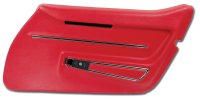 Door Panel- Red W/Trim RH For 1968 Corvette