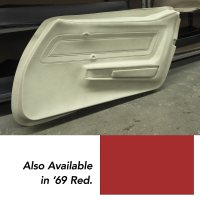 Door Panel Skin- Red RH For 1969 Corvette