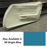 Door Panel Skin- Bright Blue RH For 1969 Corvette