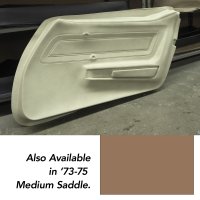 Door Panel Skin- Medium Saddle LH For 1973-1975 Corvette