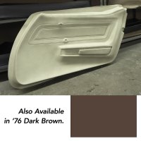 Door Panel Skin- Dark Brown LH For 1976 Corvette