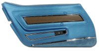 Door Panel- Bright Blue Deluxe LH For 1970 Corvette