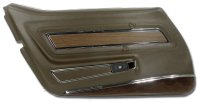 Door Panel- Dark Brown Deluxe LH For 1976 Corvette