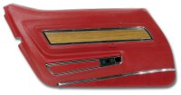 Door Panel Firethorn Deluxe W/Teak Insert LH For 1976 Corvette