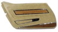 Door Panel Buckskin Deluxe W/Teak Insert LH For 1976 Corvette